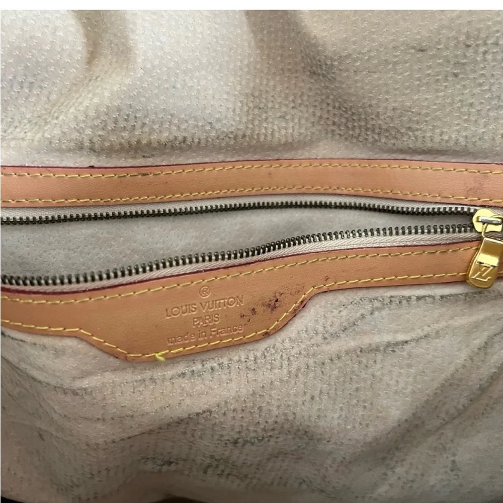 Louis Vuitton Brown Monogram Messenger Bag with Gold Hardware